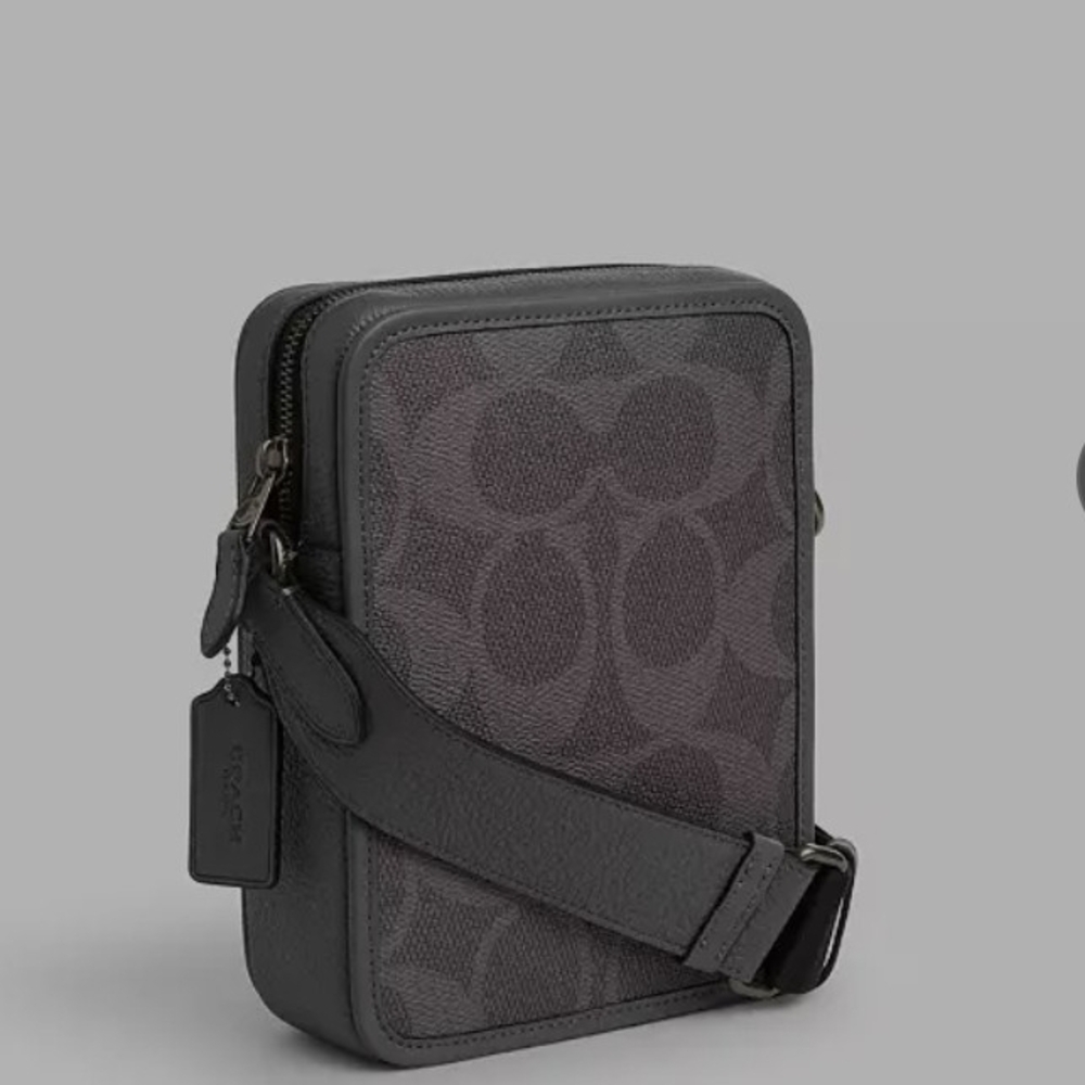 Men's Gray Crossbody Bag
